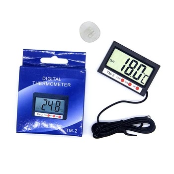 1 бр. LCD Дигитален Термометър за фризера Температура-50 ℃ ~ 70 ℃ градуса Хладилник Хладилник Термометър с Часовник