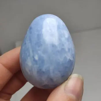 1бр Натурален кристал яйце лазурит кварцов скъпоценен камък чакра камък Яйце колекция crystal Рейки лечение