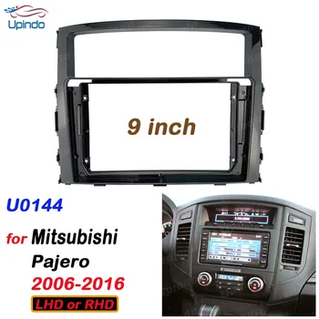 2 Din 9 Инча Радиото в автомобила, За да Инсталирате DVD GPS Mp5 ABS PC Пластмасовата Рамка за Mitsubishi Pajero 2006-2016 Dash Kit