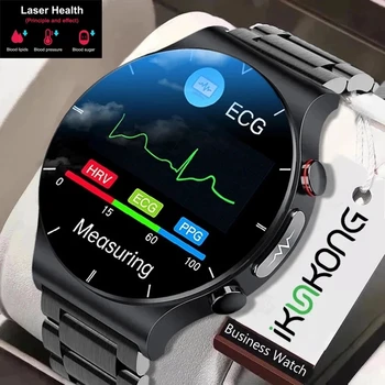2022 Лазерно Лечение на Три Високи Смарт Часовници Мъжки ЕКГ ТОЧКИ Сърдечен Ритъм, Кръвно Налягане Тракер Здравето на Смарт Часовници За Huawei, Xiaomi