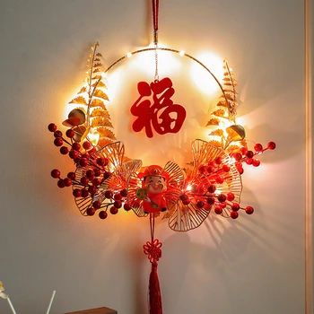 2023 Китайската Нова Година Фу Йероглиф Висулка Пролет Нова Година Начало Декор Украса На Късмета Си, Вратата На Китайския Възел Благословия Фестивал