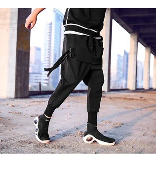 22SS Нов Западен Стил Diablo Модерен Мъжки Панталони В Корейски Стил, Спортно Облекло, Панталони За Джогинг, хип-хоп, Попадат на Случайни Улични Мъжки Зреещи