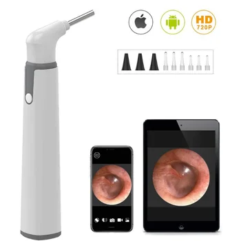 3.9 mm WIFI Визуален Цифров Отоскоп Ушния Ендоскоп Помещение Медицински Ухото Восък за Пречистване на Помещение за Уши, Нос Стоматологичен Поддръжка на IOS и Android