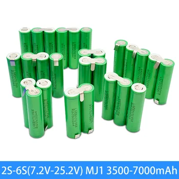 3S1P 4S1P 5S1P 6S1P 18650 акумулаторна батерия за поръчка 18650 заваръчен батерия 3500 mah акумулаторна батерия 10,8 до 25,2 В отвертка електрод