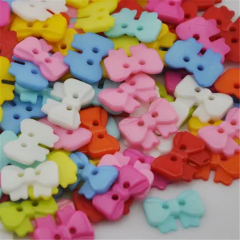 50 бр смесени цветове красиви копчета за шиене с пеперуди Бебешки /Детски копчета за шиене PZ79