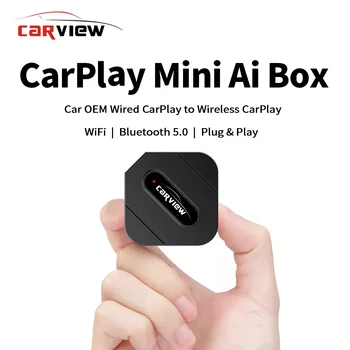 CARVIEW Carplay AI Box Авто OEM Кабелна CarPlay към безжична система CarPlay Linux Бърза връзка Smart Mini AI Box USB Plug and Play