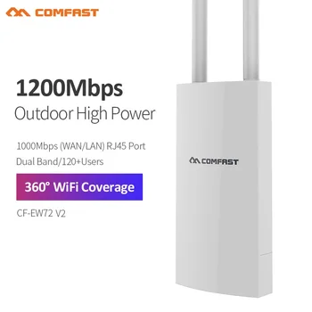Comfast AC1200 Външна Точка за Достъп Висока Мощност 2,4 Грама на 5 Ghz Gigabit ethernet Маршрутизатор/Точка за достъп/Ретранслатор на Далечни разстояния WiFi Антена За Улично Градина