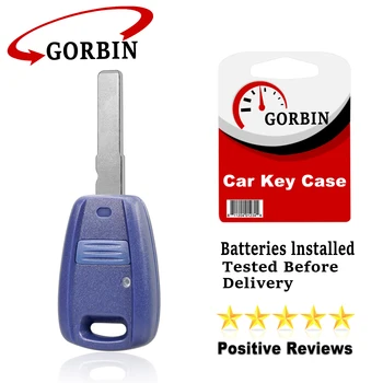 GORBIN 1 Бутон на Ключа на Автомобила под формата на Миди за Fiat Punto Doblo Bravo Подмяна на Дистанционно Ключ Калъф SIP22 Нож Острието GT15R