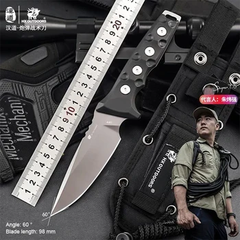 Hando 440 стоманен нож тактика за оцеляване на открито на нож K10 дръжка къмпинг ловен нож за самозащита походный приключенски инструмент