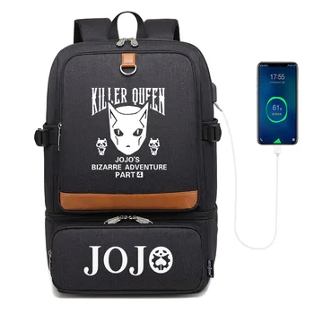 Jojo Bizarre Adventure Раница За Лаптоп С Отделение за USB Водоустойчив Раници Чанти-Хладилници Външна Термоизолированная чанта за обяд
