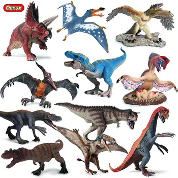 Oenux Високо Качество Свят На Динозаврите Парк T-Rex Птеранодон Теризинозавр Спинозавр Модел На Динозаврите 