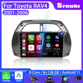 Srnubi 2 Din Android Автомагнитола За Toyota RAV4 Рав 4 2001 2002 2003 2004 2005 2006 Мултимедия стерео Навигация Carplay Авто DVD