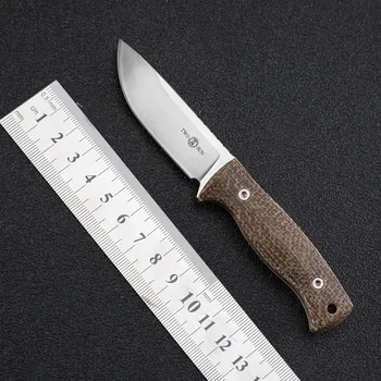 TWOSUN TS247 M390 стоманен Нож С Фиксирано Острие С K обвивка бельо дръжка открит къмпинг, лов EDC инструментални Ножове