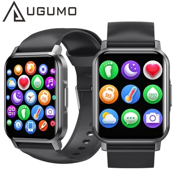 UGUMO 1,72 инчов Смарт Часовници За Жени За Мъже Електроника Спортни Ръчен NK15 Квадратен Smartwatch Умни Часовници За iPhone и IOS и Android