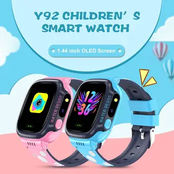 Y92 Детски Смарт часовници Детски GPS СИМ Детски Смарт часовник е Водоустойчив SOS Antil-загубени 2G Умен Часовник Камера Детски Часовници за телефон Детски