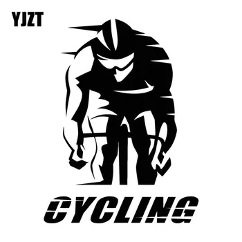 YJZT 12,7 М * 16,7 см Велосипедни Думи Колоездач Състезателен Велосипед Спортен Автомобил Стикер Модни Винил C31-0143