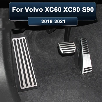 Автомобилна Педала на Газта, Спирачките, Поставка За Крака, Тампон Върху Педала, Без Пробиване, Ремонт на Интериора На Volvo XC60 XC90 S90 2018-2021 Аксесоари