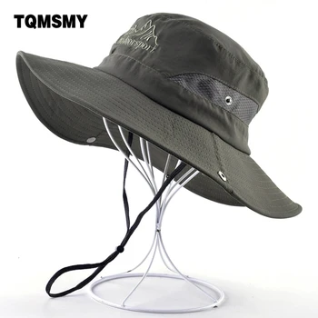 Анти-UV слънчеви шапки за жени спортове на открито шапка с широка периферия шапка лятна риболов, туризъм, къмпинг кост есен унисекс кофа шапки за мъже