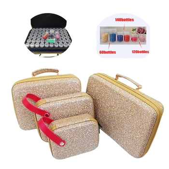 Диамантена Живопис 5d кутия за съхранение на диаманти Бродерия Аксесоари С Кристали Инструменти Притежателя Кутия За Съхранение Чанта За Носене Контейнер Чанта За Ръце