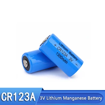Клетка с литиево-йонна батерия cr123a lithium 1300mah 3V за медицинско оборудване, системи за сигурност камера, GPS