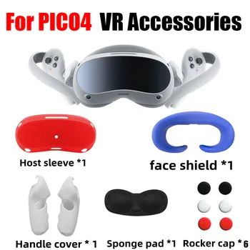 Комплект за ъпгрейд За Pico 4 VR Защитен Калъф Комплект VR Сензорен Контролер Калъф С Каишка Дръжка За PICO 4 Аксесоари
