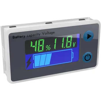 Монитор батерия 10-100 В Цифров Тестер Капацитет на батерията Измерване на Напрежение в процент 12 24 36 48 LCD дисплей Индикатор
