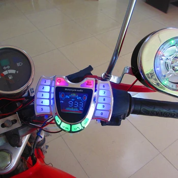 Мотоциклетът Bluetooth-съвместима Акустична Аудио система с микрофон HY-008, TF-радио, USB-зарядно Устройство за Външни Аксесоари за Мотоциклети
