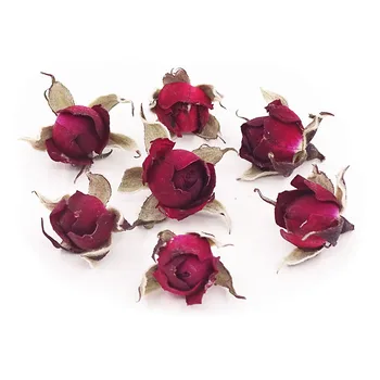 НОВИЯТ Натурален Сушена Красиво Цвете Роза розова Пъпка Роза Момиче Жени, подарък за сватба бижута направи си САМ Ръчно изработени Украса За Дома Занаят 20 г
