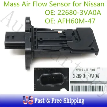 Оригинален Нов Сензор на масовия поток на въздуха МЗГ 22680-3VA0A за Nissan Altima Maxima, Murano Измамник 3.5 L 226803VA0A AFH60M-47 AFH60M47