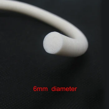 уплътнителни вложки от пяна o-образна форма с диаметър 6 мм, бели силиконови уплътнителни подложки